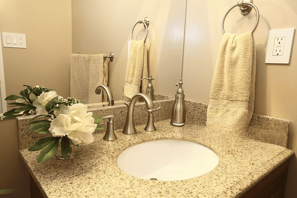 Granite Bathroom Countertop with Sink